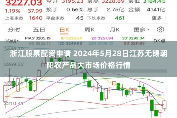 浙江股票配资申请 2024年5月28日江苏无锡朝阳农产品大市场价格行情