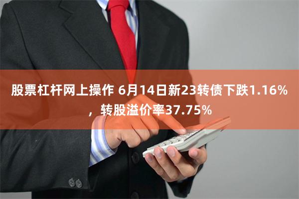 股票杠杆网上操作 6月14日新23转债下跌1.16%，转