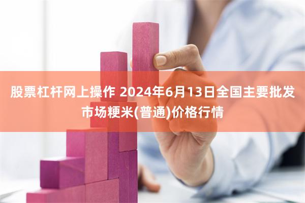 股票杠杆网上操作 2024年6月13日全国主要批发市场粳米(普通)价格行情