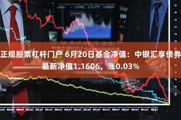 正规股票杠杆门户 6月20日基金净值：中银汇享债券最新净值1.1606，涨0.03%