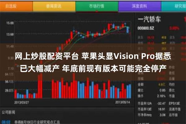 网上炒股配资平台 苹果头显Vision Pro据悉已大幅减产 年底前现有版本可能完全停产