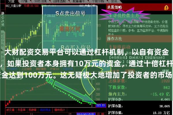 大财配资交易平台可以通过杠杆机制，以自有资金的十倍进行投资。例如，如果投资者本身拥有10万元的资金，通过十倍杠杆，他们可以操作的资金达到100万元。这无疑极大地增加了投资者的市场影响力和潜在收益。商务