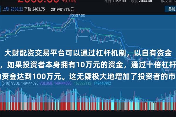 大财配资交易平台可以通过杠杆机制，以自有资金的十倍进行投资。例如，如果投资者本身拥有10万元的资金，通过十倍杠杆，他们可以操作的资金达到100万元。这无疑极大地增加了投资者的市场影响力和潜在收益。信用