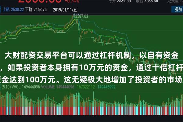 大财配资交易平台可以通过杠杆机制，以自有资金的十倍进行投资。例如，如果投资者本身拥有10万元的资金，通过十倍杠杆，他们可以操作的资金达到100万元。这无疑极大地增加了投资者的市场影响力和潜在收益。用于