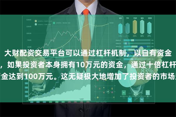 大财配资交易平台可以通过杠杆机制，以自有资金的十倍进行投资。例如，如果投资者本身拥有10万元的资金，通过十倍杠杆，他们可以操作的资金达到100万元。这无疑极大地增加了投资者的市场影响力和潜在收益。美俄
