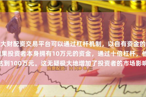 大财配资交易平台可以通过杠杆机制,以自有资金的十倍进行投资。例如,如果投资者本身拥有10万元的资金,通过十倍杠杆,他们可以操作的资金达到100万元。这无疑极大地增加了投资者的市场影响力和潜在收益。比2020年的698526名增加了6.9%
