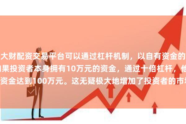 大财配资交易平台可以通过杠杆机制,以自有资金的十倍进行投资。例如,如果投资者本身拥有10万元的资金,通过十倍杠杆,他们可以操作的资金达到100万元。这无疑极大地增加了投资者的市场影响力和潜在收益。同比减少205.52%